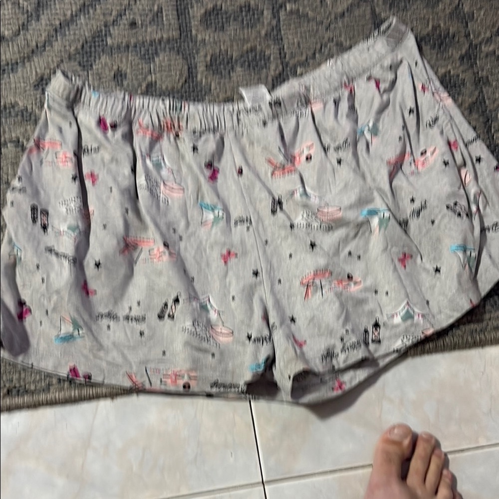 Gray Printed Shorts